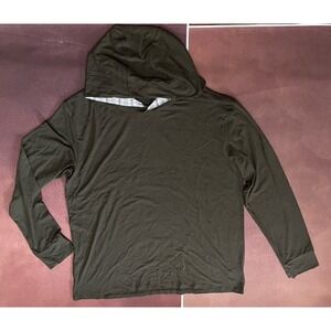 Two Blind Brothers Mens Hoodie Green Long Sleeve Pullover Size 3XL Fall Comfort